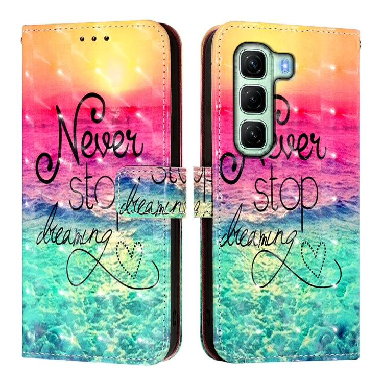 For Infinix Hot 50 5G 3D Painting Horizontal Flip Leather Phone Case