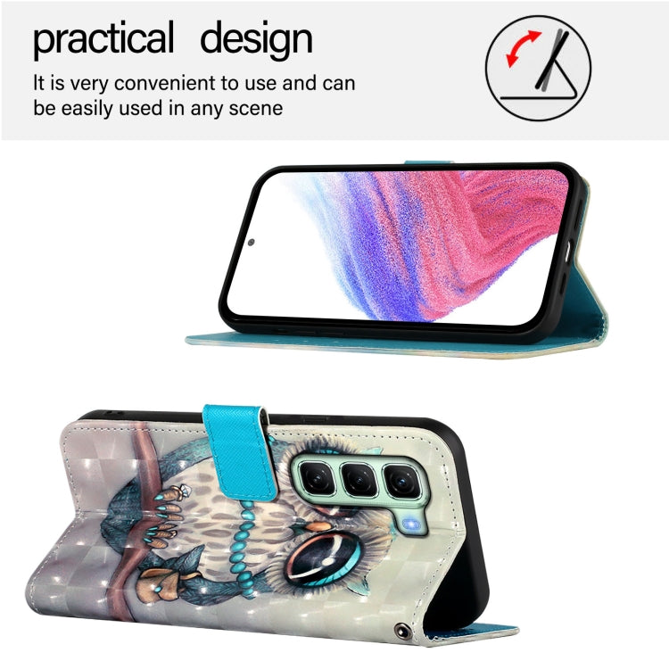 For Infinix Hot 50 5G 3D Painting Horizontal Flip Leather Phone Case