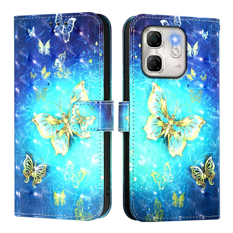 For Infinix Hot 50i 5G / Smart 9 4G 3D Painting Horizontal Flip Leather Phone Case