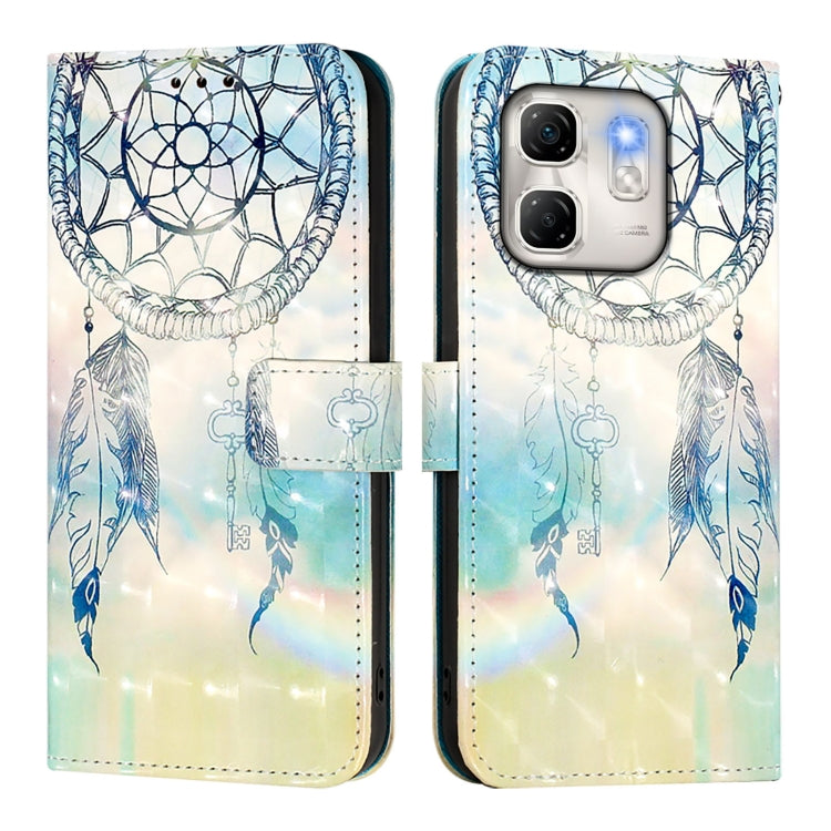 For Infinix Hot 50i 5G / Smart 9 4G 3D Painting Horizontal Flip Leather Phone Case