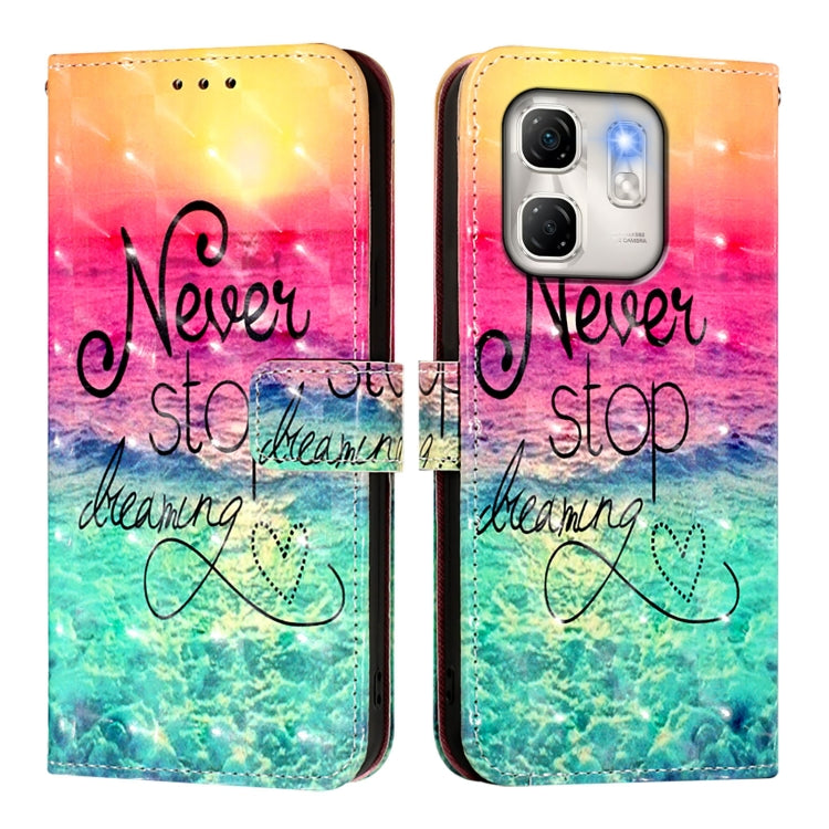For Infinix Hot 50i 5G / Smart 9 4G 3D Painting Horizontal Flip Leather Phone Case
