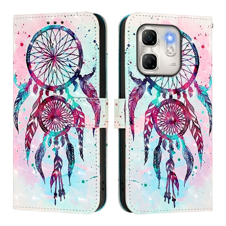 For Infinix Hot 50i 5G / Smart 9 4G 3D Painting Horizontal Flip Leather Phone Case