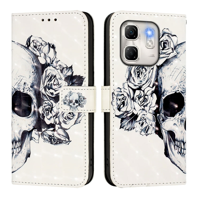 For Infinix Hot 50i 5G / Smart 9 4G 3D Painting Horizontal Flip Leather Phone Case