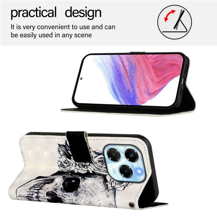 For Infinix Note 40X 5G 3D Painting Horizontal Flip Leather Phone Case