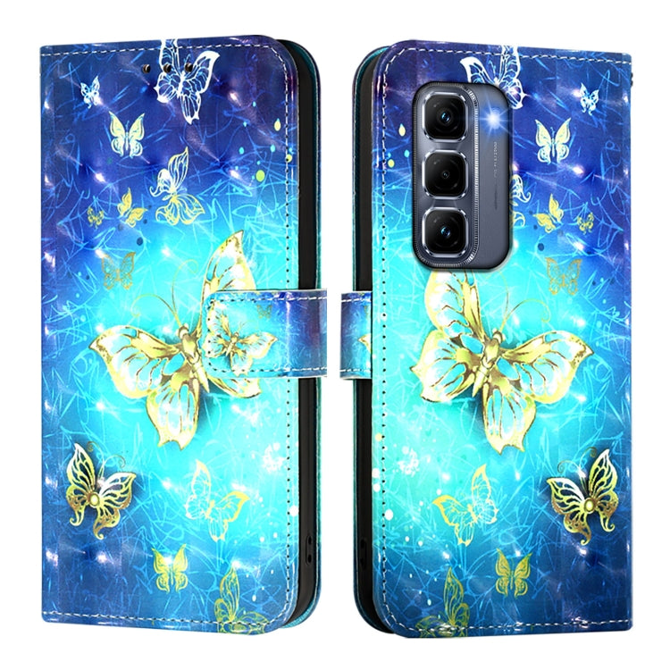 For Infinix Hot 50 Pro+ 4G 3D Painting Horizontal Flip Leather Phone Case