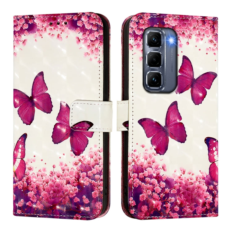 For Infinix Hot 50 Pro+ 4G 3D Painting Horizontal Flip Leather Phone Case