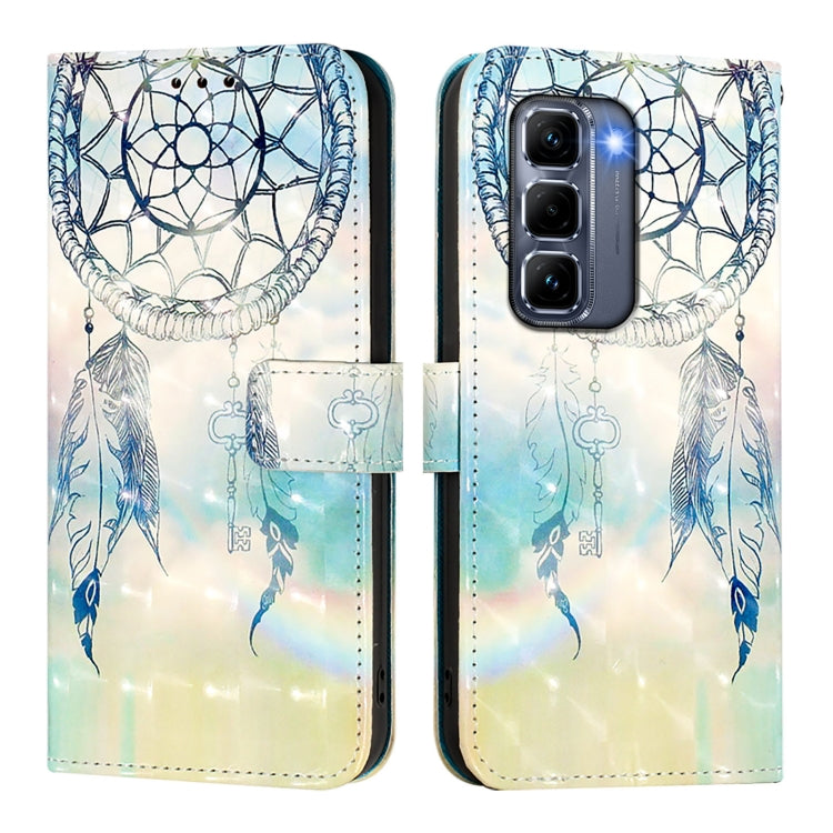 For Infinix Hot 50 Pro+ 4G 3D Painting Horizontal Flip Leather Phone Case