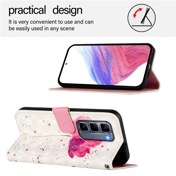 For Infinix Hot 50 Pro+ 4G 3D Painting Horizontal Flip Leather Phone Case