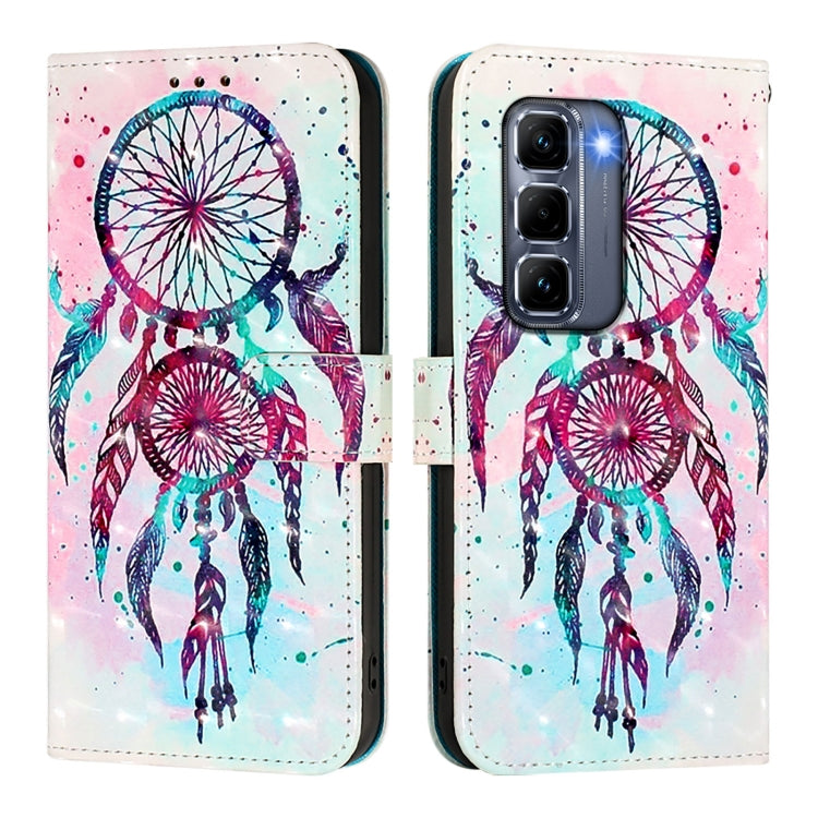 For Infinix Hot 50 Pro+ 4G 3D Painting Horizontal Flip Leather Phone Case
