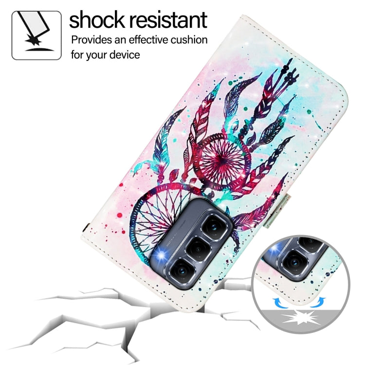 For Infinix Hot 50 Pro+ 4G 3D Painting Horizontal Flip Leather Phone Case