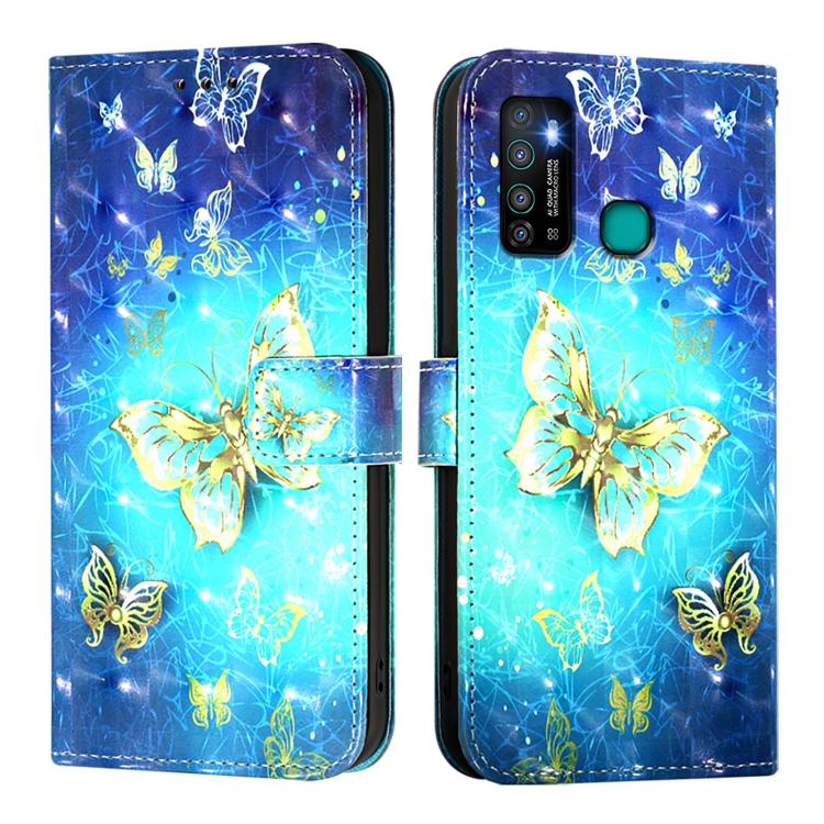 For Infinix Hot 9 / Hot 9 Pro 3D Painting Horizontal Flip Leather Phone Case