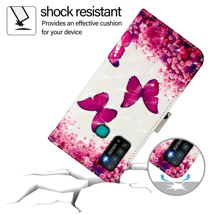 For Infinix Hot 9 / Hot 9 Pro 3D Painting Horizontal Flip Leather Phone Case