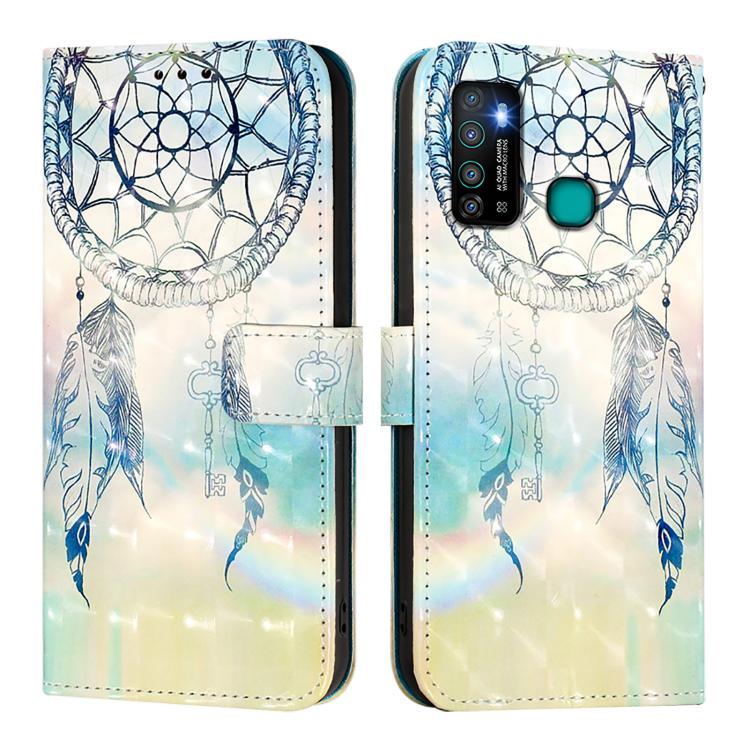 For Infinix Hot 9 / Hot 9 Pro 3D Painting Horizontal Flip Leather Phone Case
