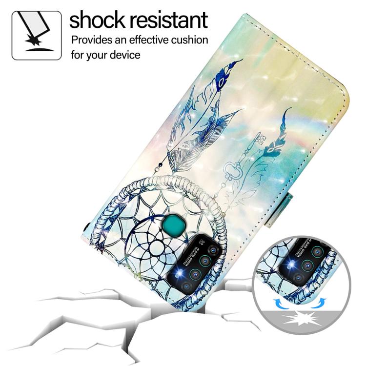 For Infinix Hot 9 / Hot 9 Pro 3D Painting Horizontal Flip Leather Phone Case