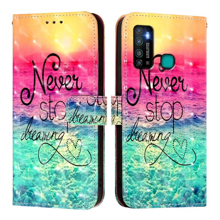 For Infinix Hot 9 / Hot 9 Pro 3D Painting Horizontal Flip Leather Phone Case