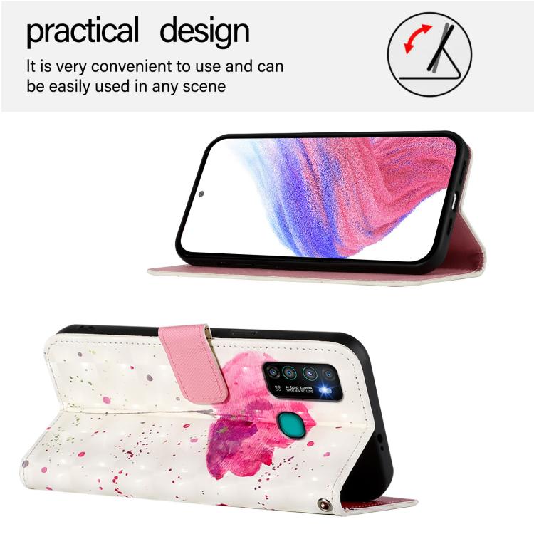 For Infinix Hot 9 / Hot 9 Pro 3D Painting Horizontal Flip Leather Phone Case