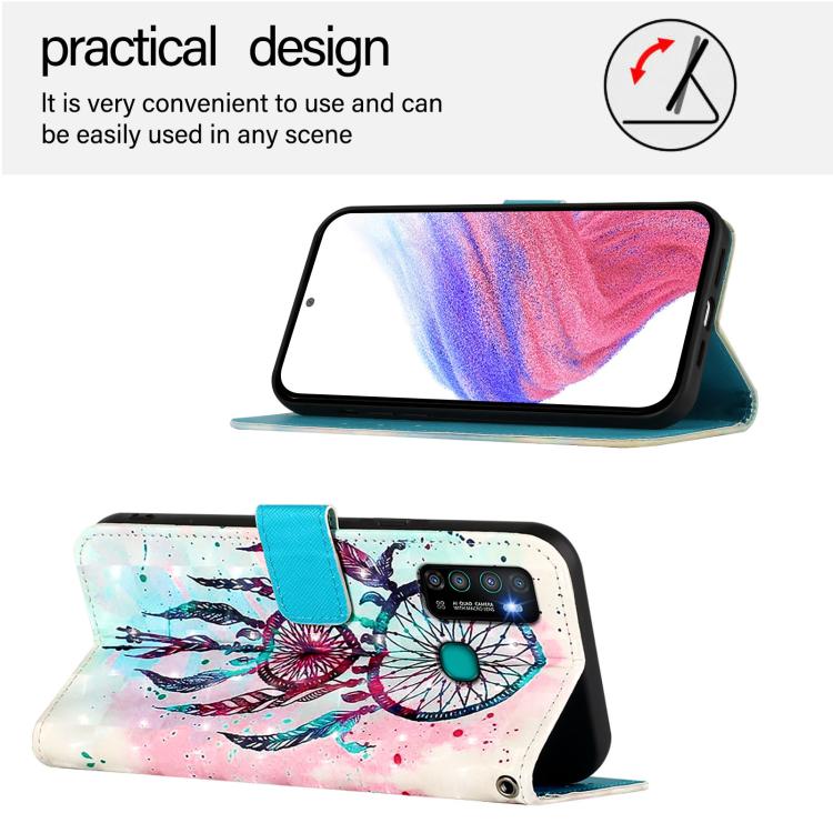 For Infinix Hot 9 / Hot 9 Pro 3D Painting Horizontal Flip Leather Phone Case
