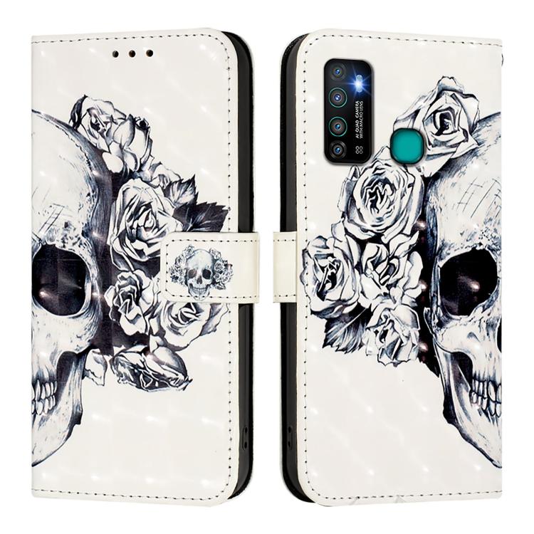 For Infinix Hot 9 / Hot 9 Pro 3D Painting Horizontal Flip Leather Phone Case