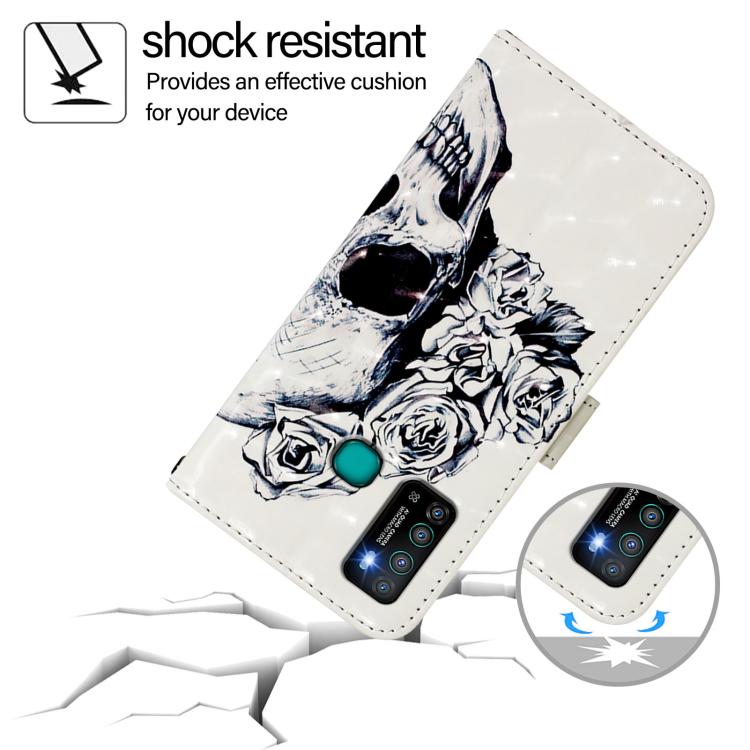 For Infinix Hot 9 / Hot 9 Pro 3D Painting Horizontal Flip Leather Phone Case