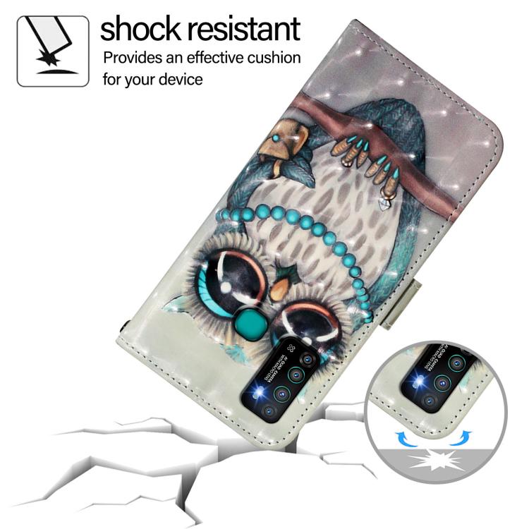 For Infinix Hot 9 / Hot 9 Pro 3D Painting Horizontal Flip Leather Phone Case