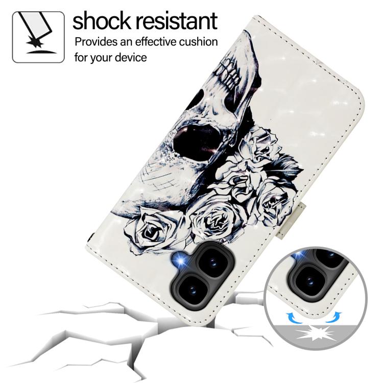 For Infinix Smart 10 4G / Tecno Pop 10 3D Painting Horizontal Flip Leather Phone Case
