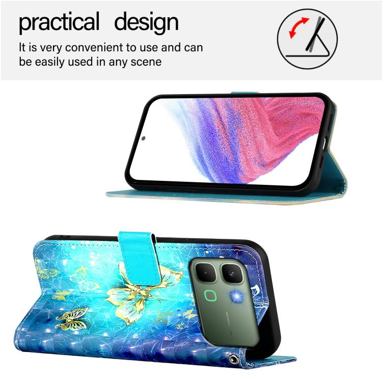 For Infinix Note Edge 5G 3D Painting Horizontal Flip Leather Phone Case