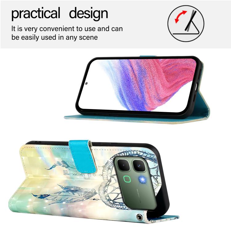 For Infinix Note Edge 5G 3D Painting Horizontal Flip Leather Phone Case