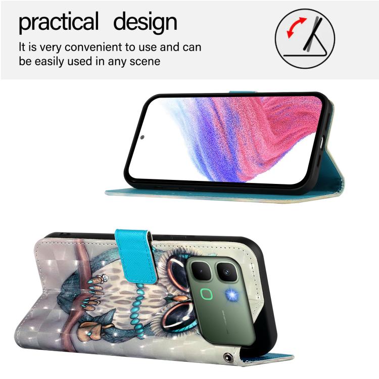 For Infinix Note Edge 5G 3D Painting Horizontal Flip Leather Phone Case
