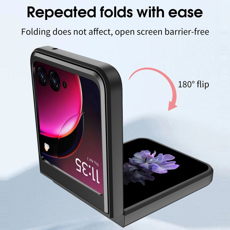 For Motorola Razr 50 CD Texture Magnetic Holder Phone Case