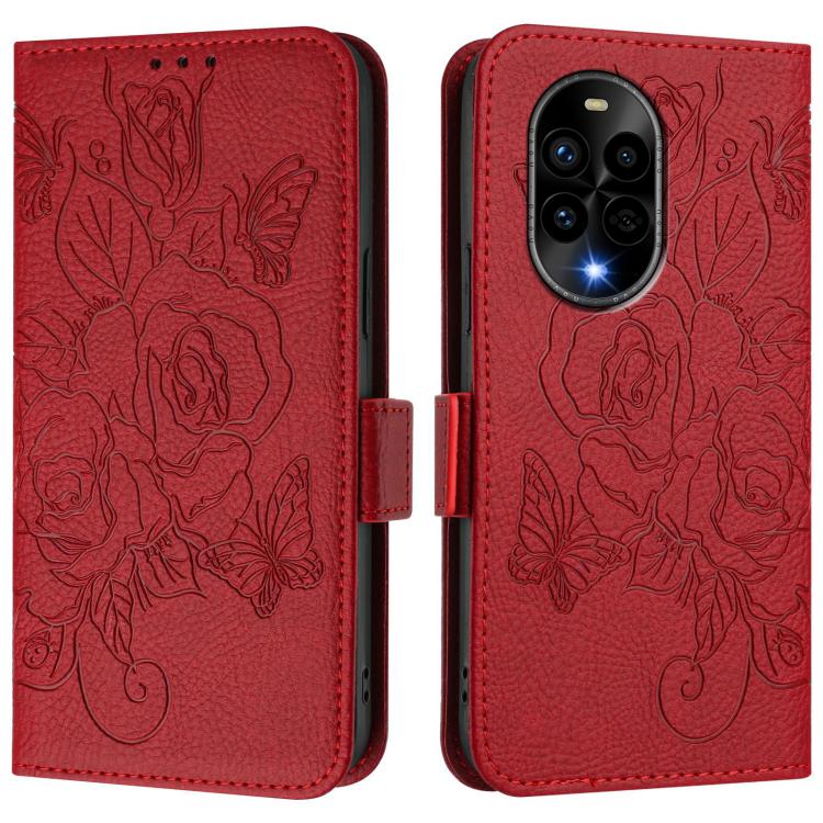 For Huawei nova 13 Pro Embossed Rose RFID Anti-theft Leather Phone Case