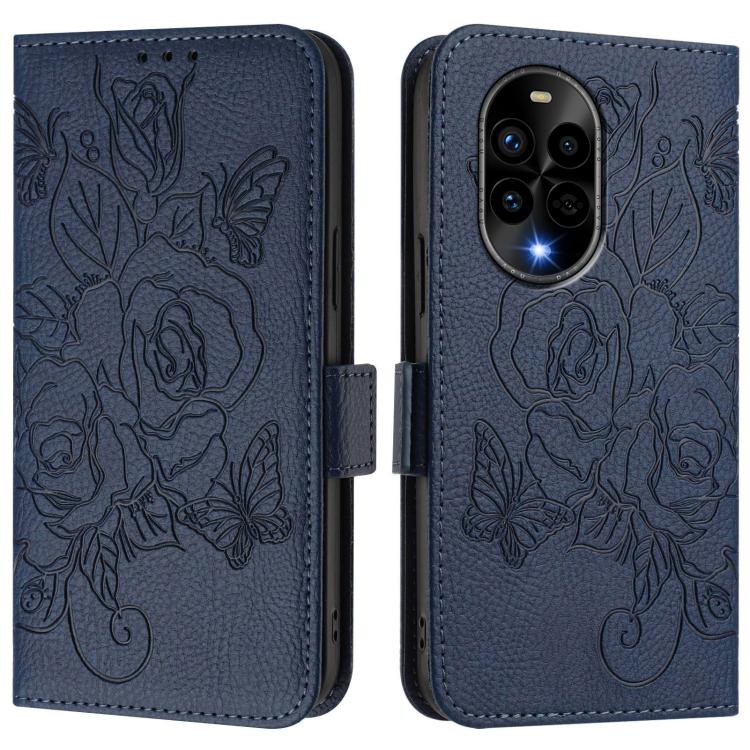 For Huawei nova 13 Pro Embossed Rose RFID Anti-theft Leather Phone Case