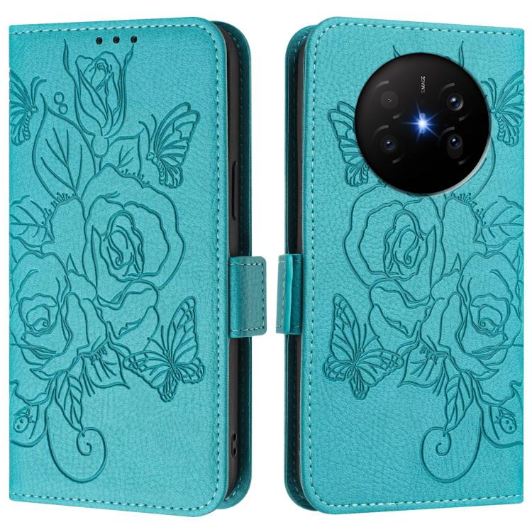 For Huawei Mate 70 Air Embossed Rose RFID Anti-theft Leather Phone Case