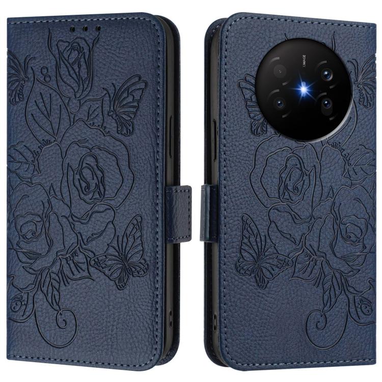For Huawei Mate 70 Air Embossed Rose RFID Anti-theft Leather Phone Case