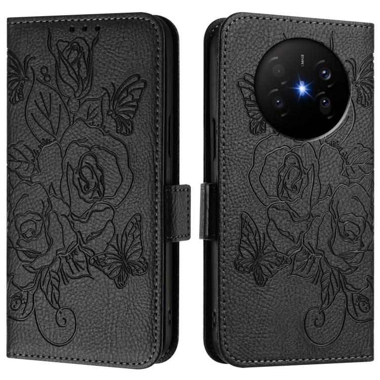 For Huawei Mate 70 Air Embossed Rose RFID Anti-theft Leather Phone Case
