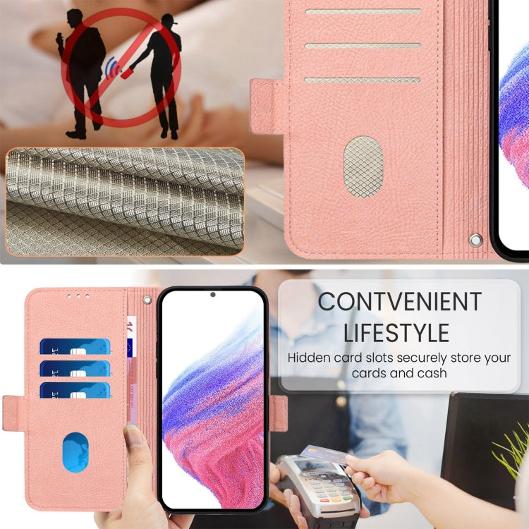 For Honor X6b Embossed Rose RFID Anti-theft Leather Phone Case
