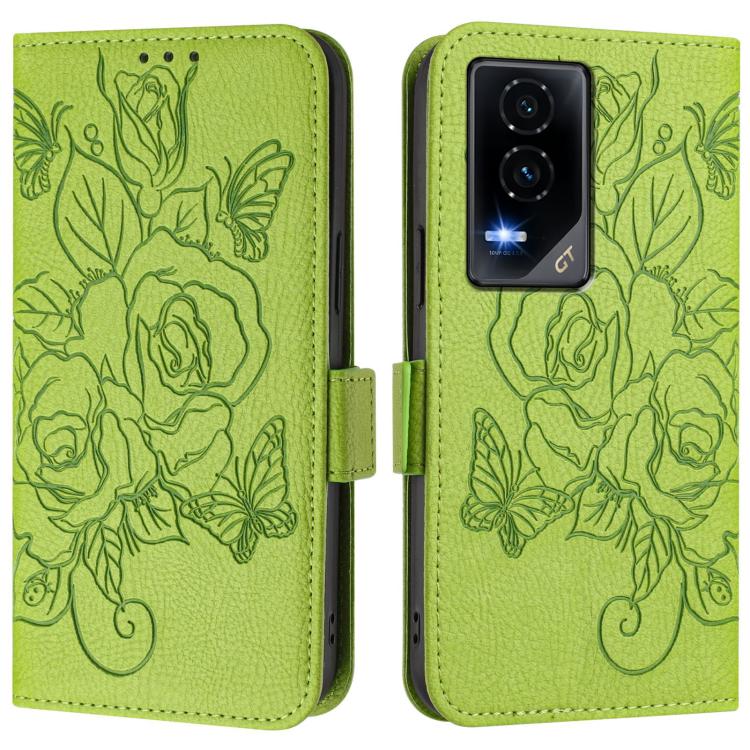 For Honor GT Embossed Rose RFID Anti-theft Leather Phone Case