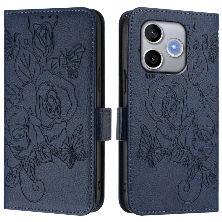 For Honor 600 Lite Global Embossed Rose RFID Anti-theft Leather Phone Case