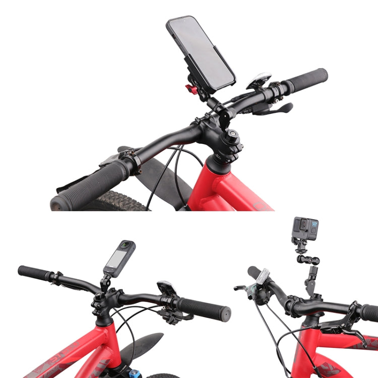 Bicycle Handlebar Holder Pea Clip Phone Clamp 50cm Rod Set