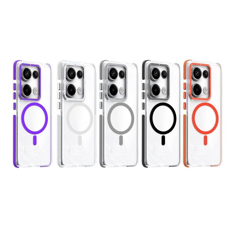For Xiaomi Redmi Note 13 Pro 5G Dual-Color Clear Acrylic Hybrid TPU MagSafe Phone Case