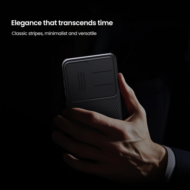 For Samsung Galaxy S25 5G NILLKIN Black Mirror Pro Series Camshield PC Phone Case