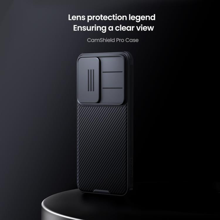 For Samsung Galaxy S25 5G NILLKIN Black Mirror Pro Series Camshield PC Phone Case