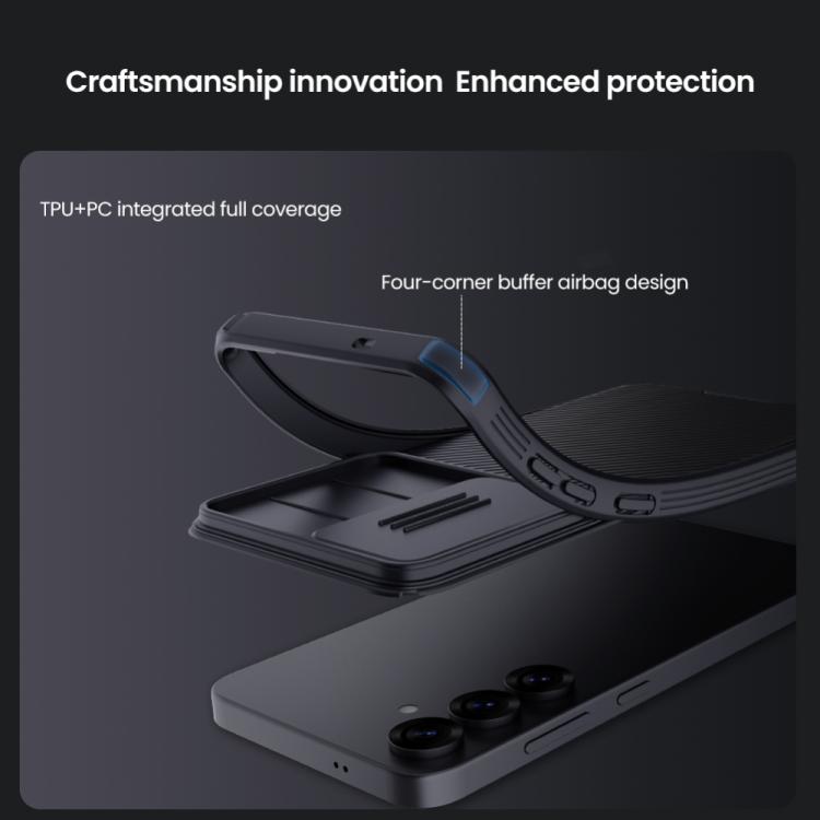 For Samsung Galaxy S25 5G NILLKIN Black Mirror Pro Series Camshield PC Phone Case
