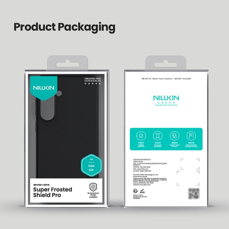 For Samsung Galaxy S25 5G NILLKIN Frosted Shield Pro PC + TPU Phone Case