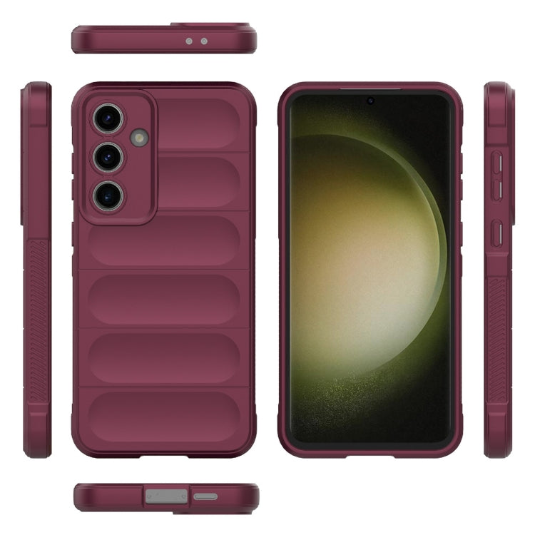 For Samsung Galaxy S24 FE 5G Magic Shield TPU + Flannel Phone Case