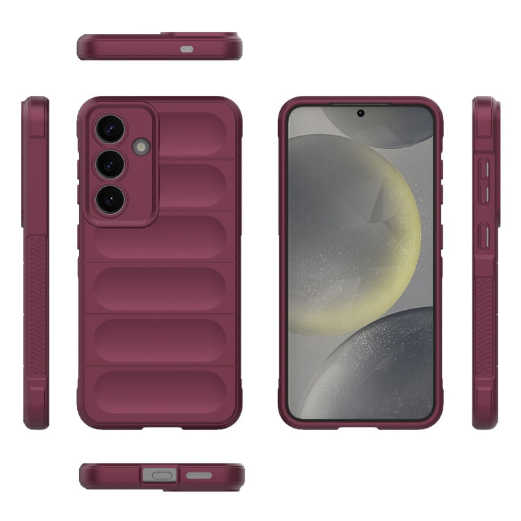 For Samsung Galaxy S25 5G Magic Shield TPU + Flannel Phone Case