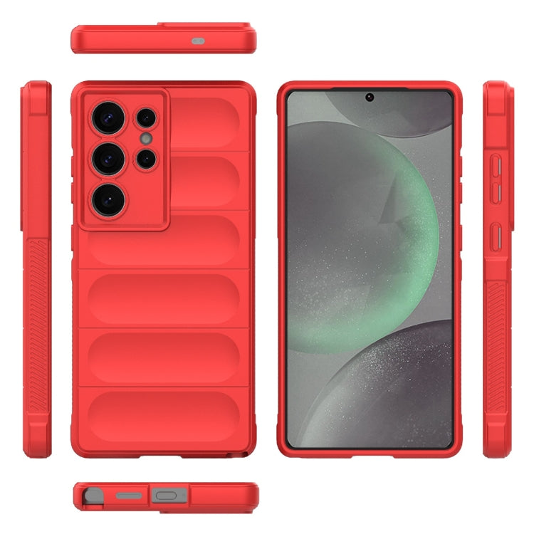 For Samsung Galaxy S25 Ultra 5G Magic Shield TPU + Flannel Phone Case