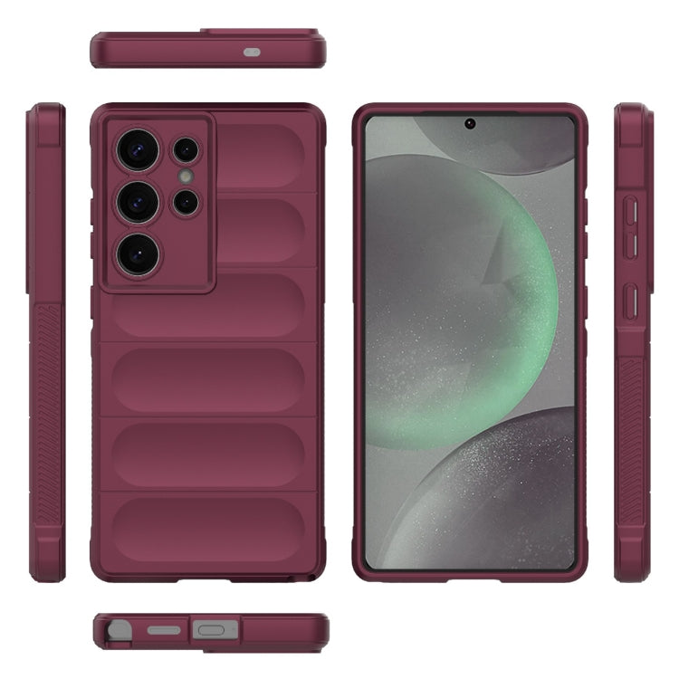 For Samsung Galaxy S25 Ultra 5G Magic Shield TPU + Flannel Phone Case