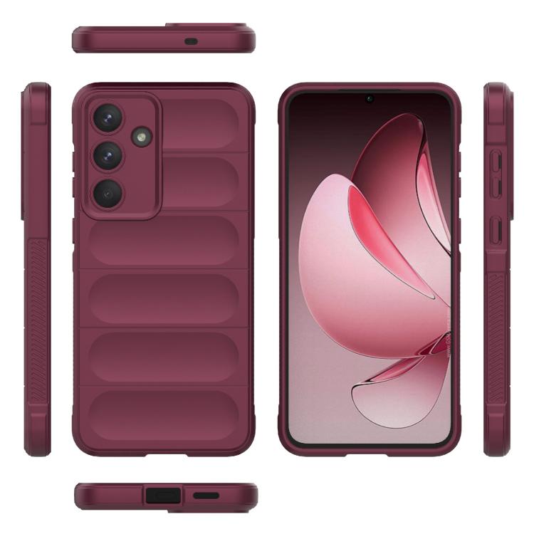 For Samsung Galaxy S25 FE 5G Magic Shield TPU + Flannel Phone Case