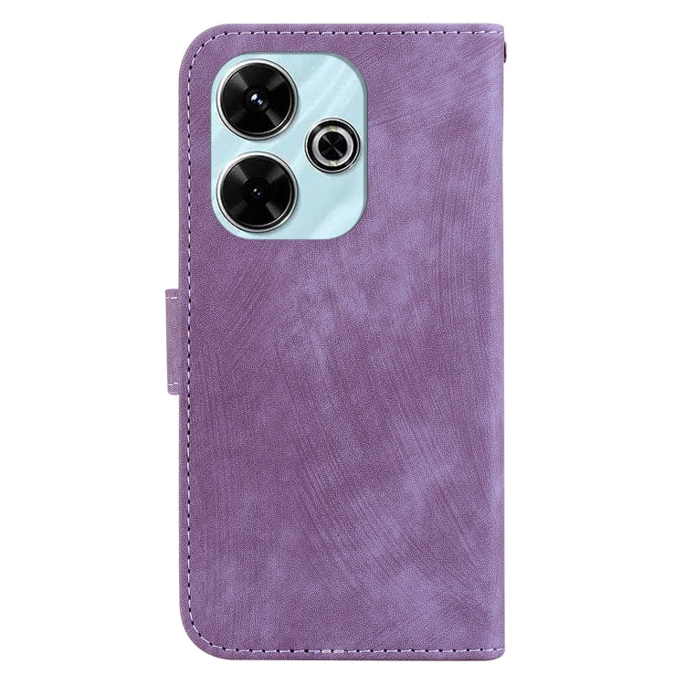 For Redmi 13 4G Little Tiger Embossed Leather Phone Case