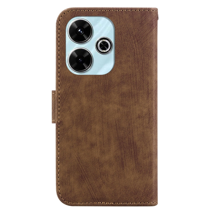 For Redmi 13 4G Little Tiger Embossed Leather Phone Case